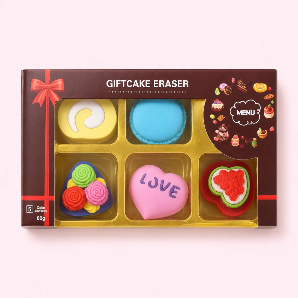 ست پاک‌کن فانتزی طرح کیک Giftcake Eraser