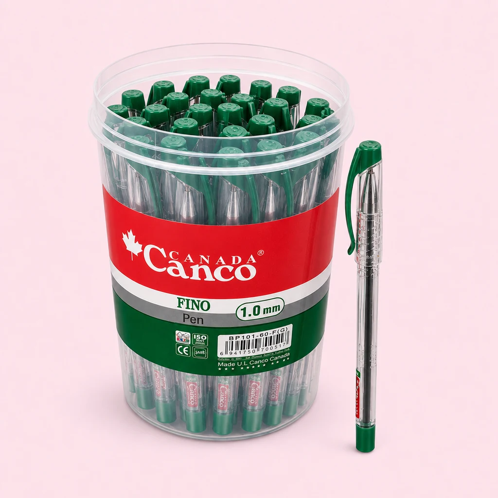 خودکار کنکو فینو سبز Canco Fino 1.0mmنوشتار روان و باکیفیت